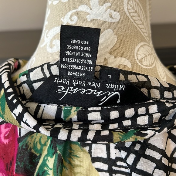 • Vincente lightweight floral patterned top, L • - Picture 9 of 9